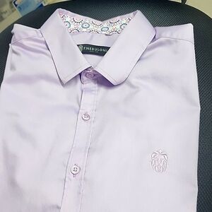 F.NEBULONI Mens Casul Buton Up Dress Shirt Size XL‎